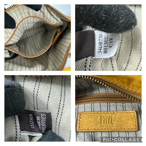 FRYE Women's Melissa Zip Crossbody Bag, Mustard - Picture 15 of 16